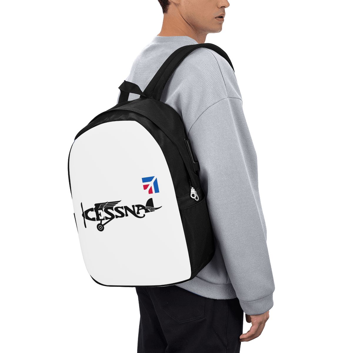 Laptop Bag - حقيبة ظهر بشعار سيسنا، حقيبة سفر