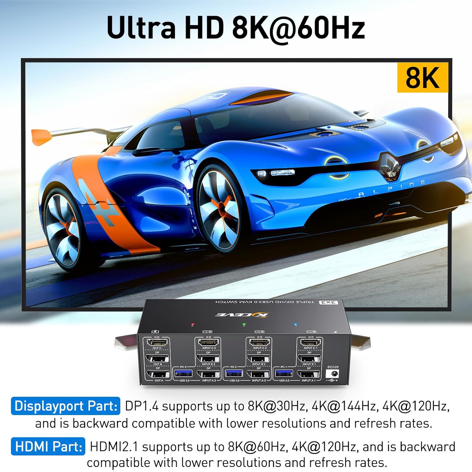 جهاز تحويل KVM جديد من KCEVE،  - مراجعة Hdmi Cable وسعره