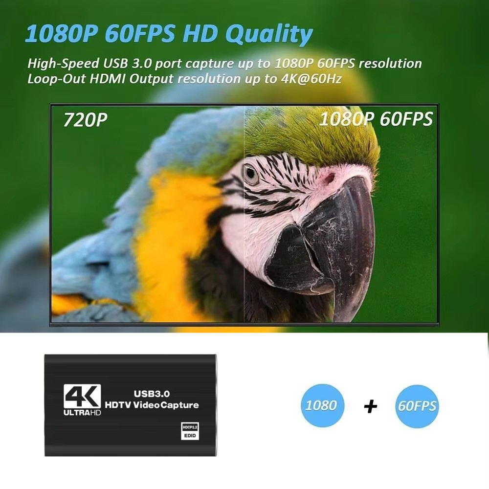 بطاقة التقاط الفيديو Roreta 4K - مراجعة Hdmi Cable وسعره