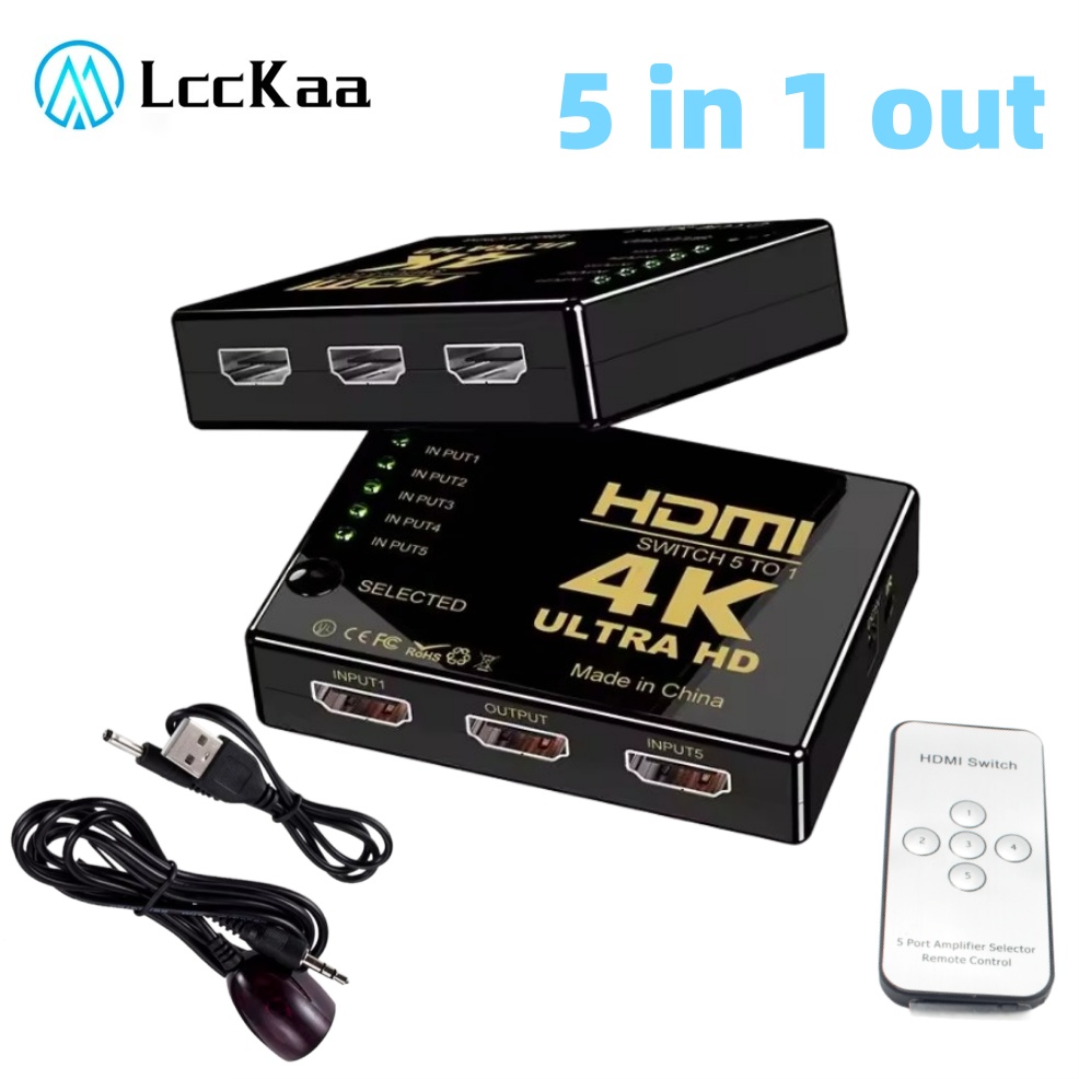 5x1 HDMI Switch HD 4K Video Sw - مراجعة Hdmi Cable وسعره