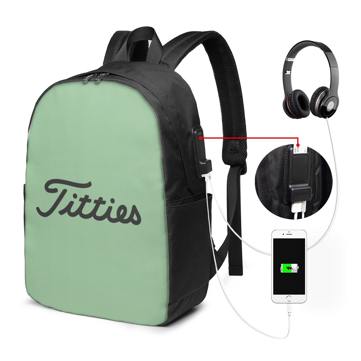 حقيبة ظهر Titties Golf Ball لل - مراجعة Laptop Bag وسعره