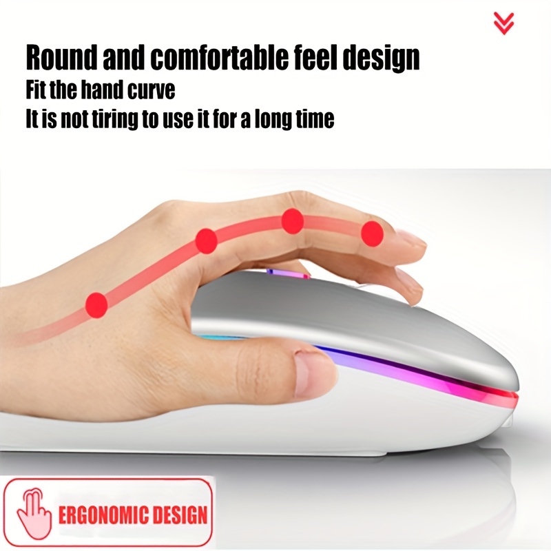 ماوس لاسلكي RGB قابل لإعادة ال - مراجعة Laptop Mouse وسعره