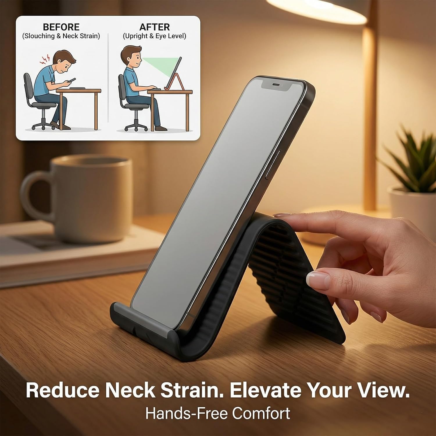 حامل هاتف مرن قابل للطي من الس - مراجعة Laptop Stand وسعره